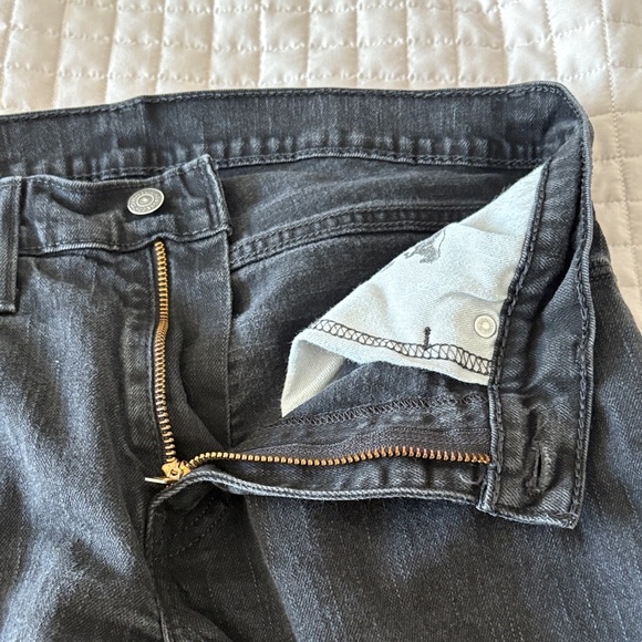 Levi's Men's Black Straight Jeans - Picture 4 of 6